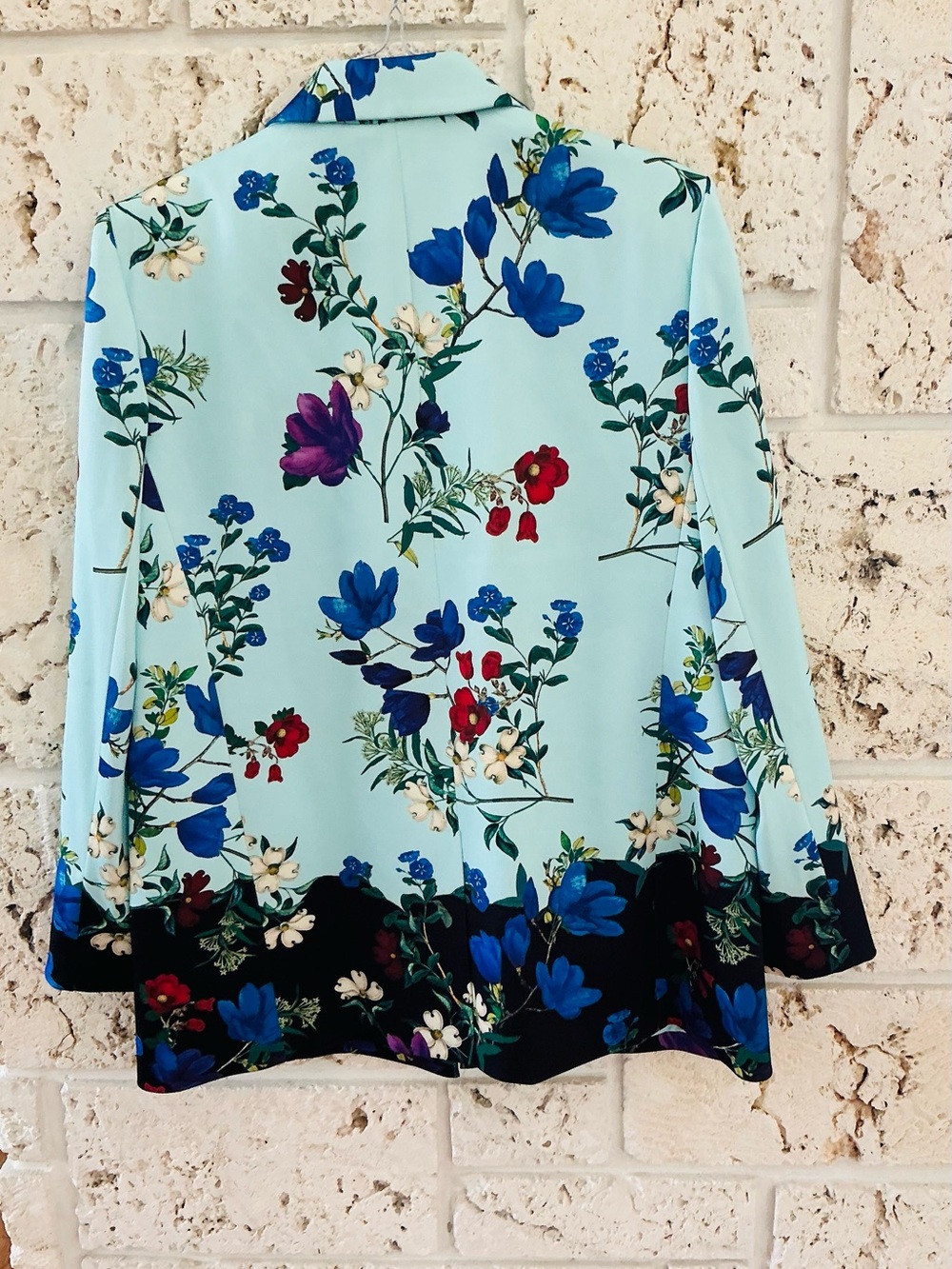 ALICE AND OLIVIA JUSTINE FLORAL BLAZER IN BEAUTIFUL BLOOMS SZ XL - Picture 2 of 3